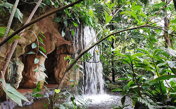 Cave and the waterfall