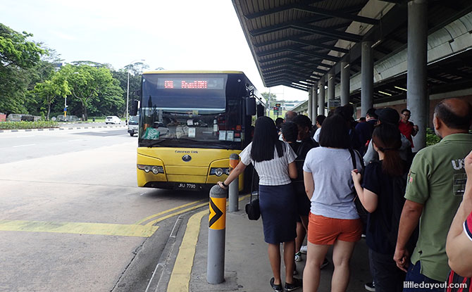 Yellow bus to JB