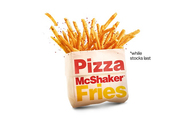 McDonald's S'pore Chick 'N' Cheese Burger & Pizza McShaker Fries Available From 29 April 2021 3 Pizza McShaker Fries