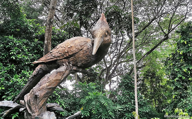 Woodpecker sculpture