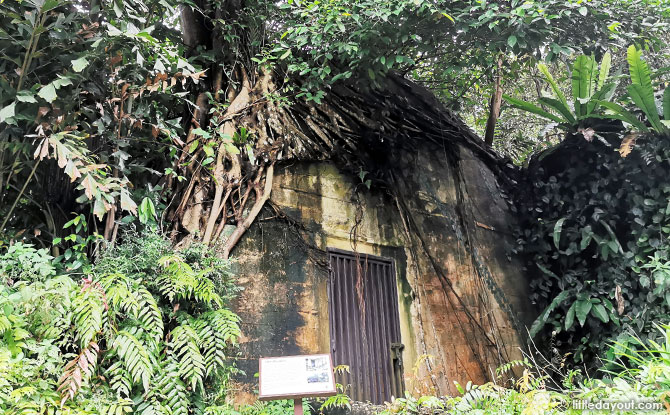 Bunker - Air raid shelter at Jacob Ballas Children's Garden