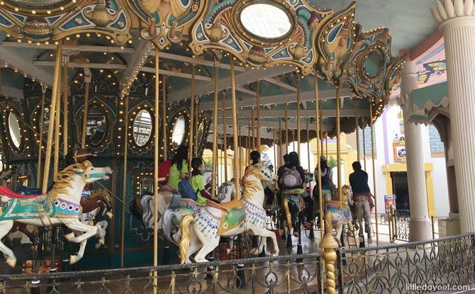 The Arabian-themed carousel