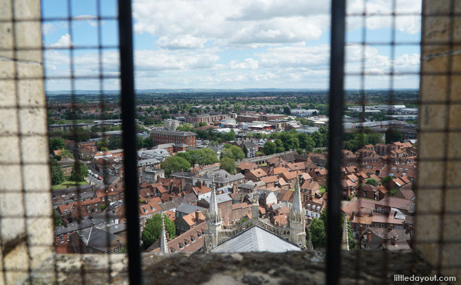 View from York Minster Central Tower