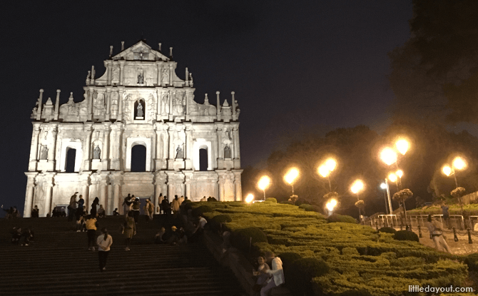 St. Paul's Ruins at Night