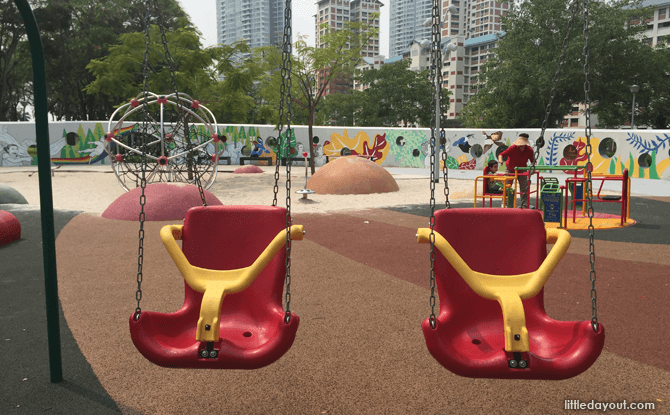 Swings at Inclusive Playgrounds in Singapore