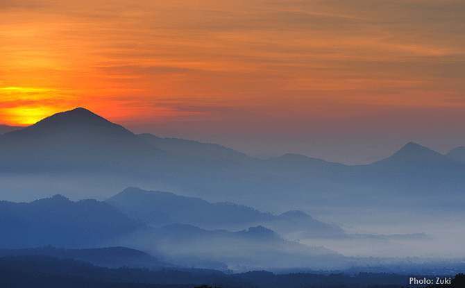 Tangkuban Perahu Volcano in Bandung Indonesia