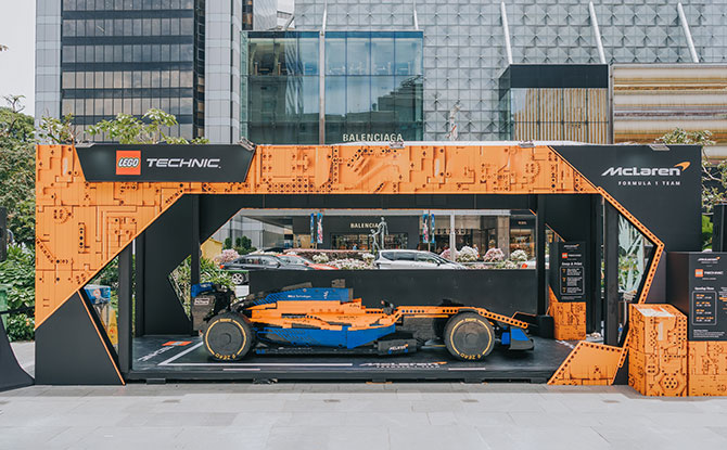 LEGO Technic McLaren Formula 1 Pop-Up Experience Makes A Pitstop In Town 1 LEGO replica of a McLaren Formula 1 Race Car