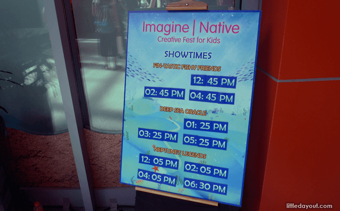 Imagine Native S.E.A. Aquarium stage activities