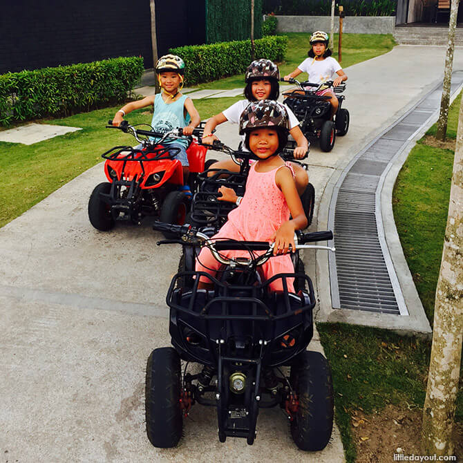 Kids on Electric ATV at The Canopi, Bintan