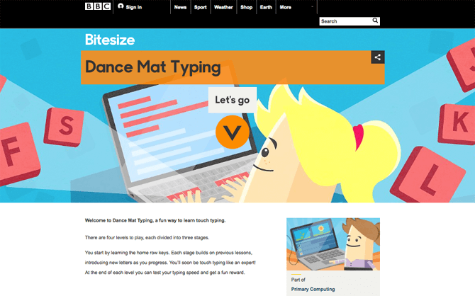 BBC Dance Mat Typing