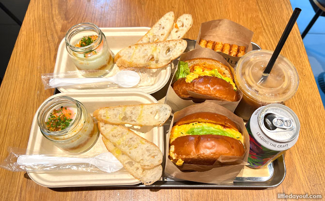 Eggslut And Jumbo Seafood Chilli Crab Sandwich