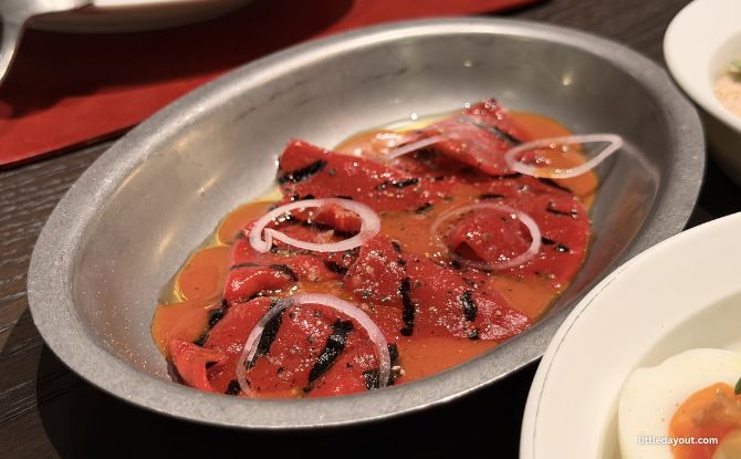 Cutting the Mustard: Moutarde’s Wellington Wednesdays 6 Grilled Piquillos