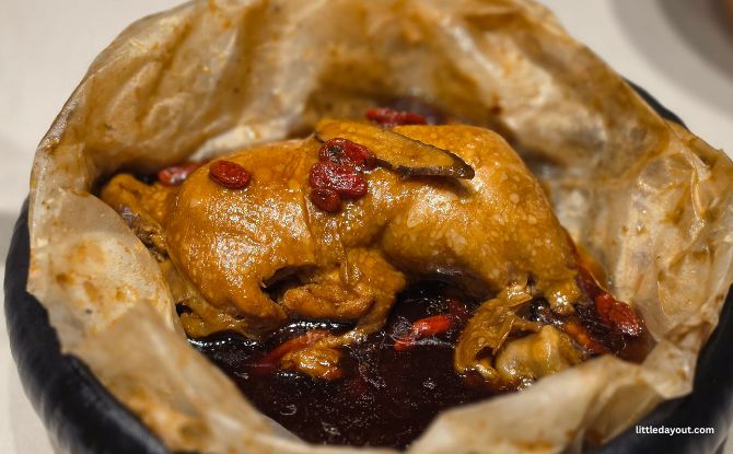 Souper Tang At Raffles City: 15 Signature Herbal Brews & More 7 The Paper-Wrapped Herbal Chicken with Rice