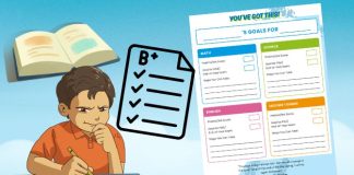 Free Exam Goal-Setting Printable For Primary Schoolers