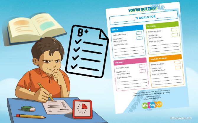 Goal Setting Free Printable Download Free Exam Goal-Setting Printable For Primary Schoolers