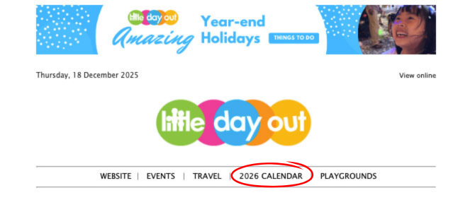 Little Day Out's 2026 Calendar & Singapore Public Holidays & MOE School Holidays 2026 3 How to get Little Day Out's 2026 Calendar