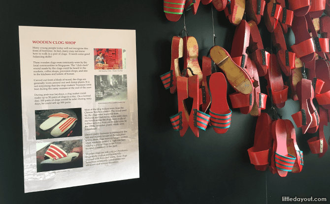 Clog Display at Singapore Philatelic Museum