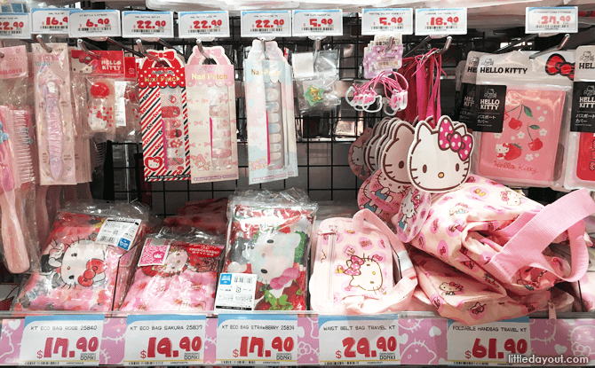 Hello Kitty Items at Don Don Donki