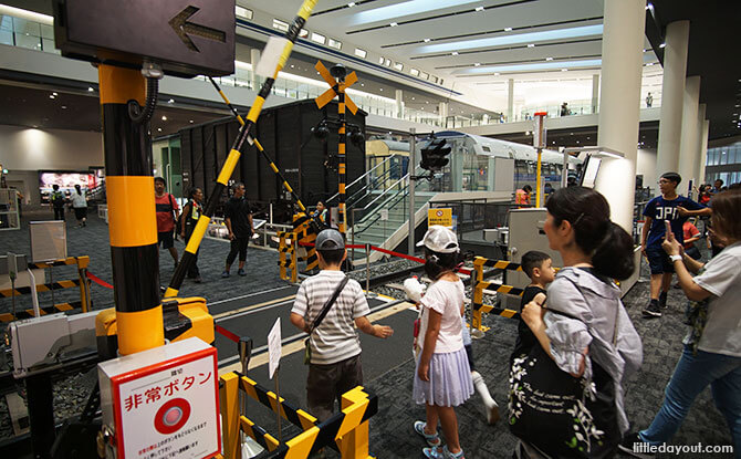 Interactive activity at Kyoto Railway Museum - Kyoto with Kids