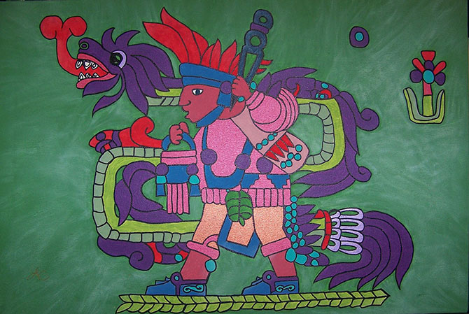 Aztec serpent