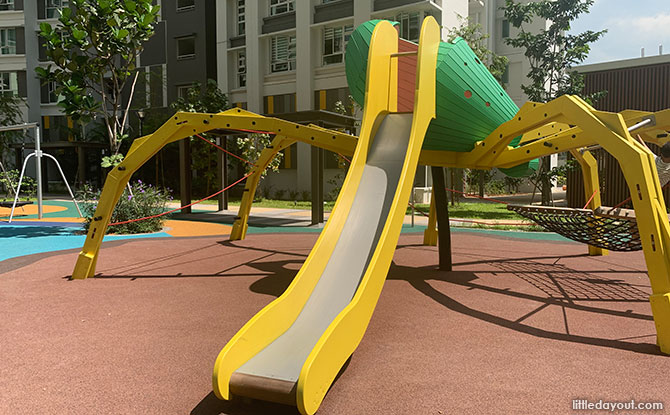Slide from the Spider Playground at Dawson