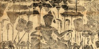 Rubbing Detail of the “Royal Procession” bas-relief at Angkor Wat. Image courtesy of Musée national des arts asiatiques – Guimet