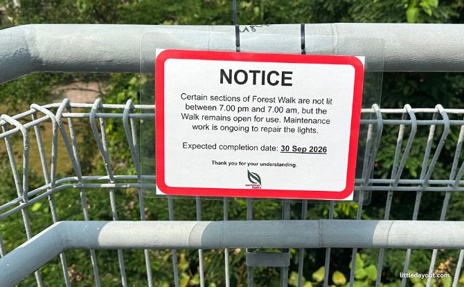 Forest Walk, Alexandra Arch, And The REAL Forest Walk 6 Maintenance sign