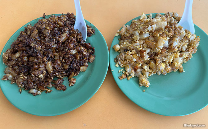 Trying the Fried Carrot Cake or Chai Tow Kway in Clementi Market