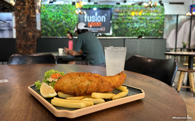 Fusion Spoon, Singapore Botanic Gardens: Family-Friendly Dining With Playground At Tanglin Gate 3 fish & chips