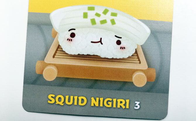 3 points for Squid Nigiri