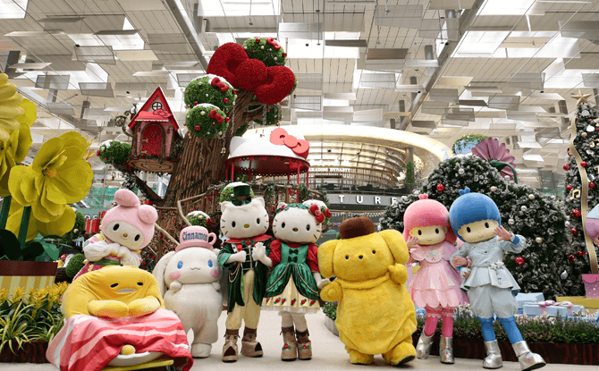 Hello Kitty and Friends meet-and-greet at Changi Airport, November & December 2017