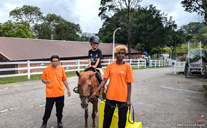 Mr 6yo enjoyed his first ever riding experience thoroughly