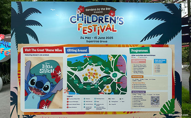 More details about Gardens by the Bay's Children's Festival featuring Disney's Lilo & Stitch.