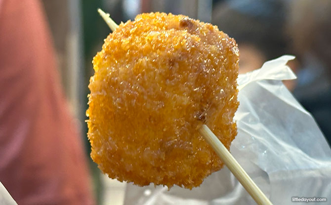 Geylang Serai Hari Raya Bazaar 2026 Guide: Food & Things To Do 9 Fried Milk from Ubi Ubi