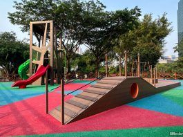 Gillman Barracks Playground: Mini Obstacle Platform & Play Tower