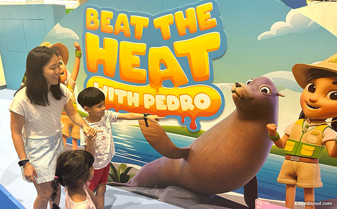 Exciting Eco-Missions & Mini-EV Driving Circuit At Frasers Property Singapore Malls with Green-Coded: Live the Sustainable Life From 16 March to 3 May 1 Green Living with Mandai X Ranger Buddies Mission: Beat the Heat with Pedro, the Sea Lion