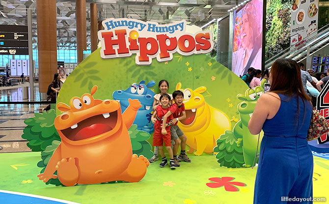 Hungry Hungry Hippo Photo Spot at Changi Airport