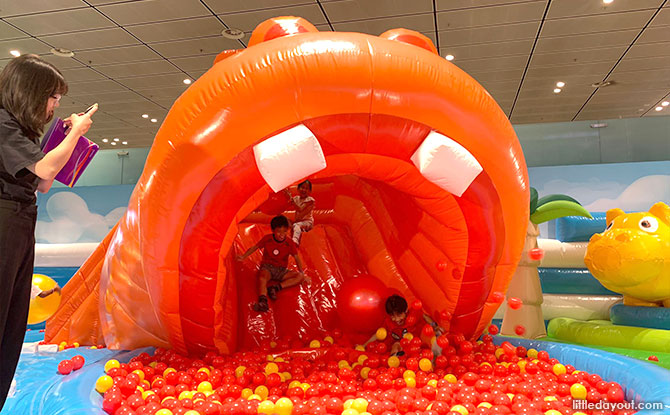 Hungry, Hungry Hippos inflatable playground