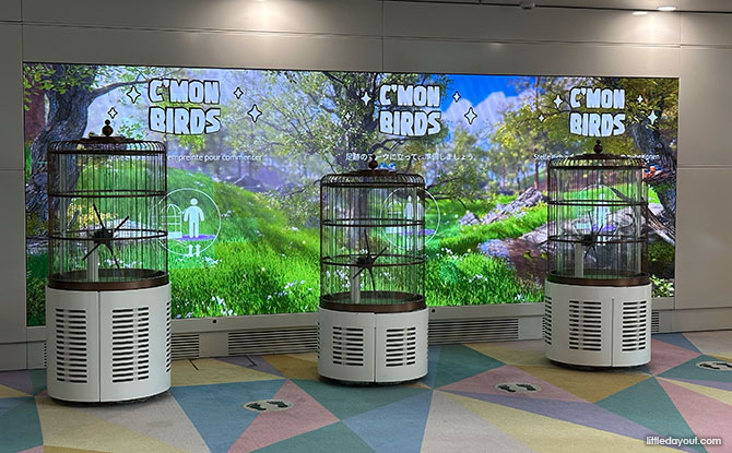 Hong Kong Airport Wonder Eggshell: Playground For Kids 4 bird-themed digital games