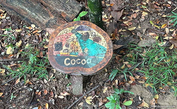 Signs at HortPark Nature Playgarden
