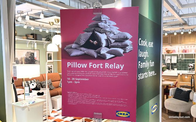 IKEA's Pillow Fort Challenge & Meatball Ice Cream From 18 To 20 Sep 1 IKEA's Pillow Fort Challenge: Make Space for Play