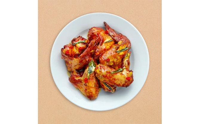 Salted Egg Chicken Wings at IKEA Singapore