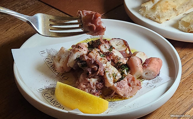 Il Giardino Slow Cooked Venetian Octopus