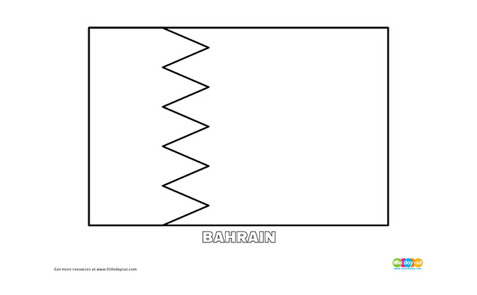 Download Free Bahrain Flag Colouring Page
