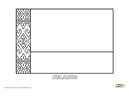 Free Belarus Flag Colouring Page
