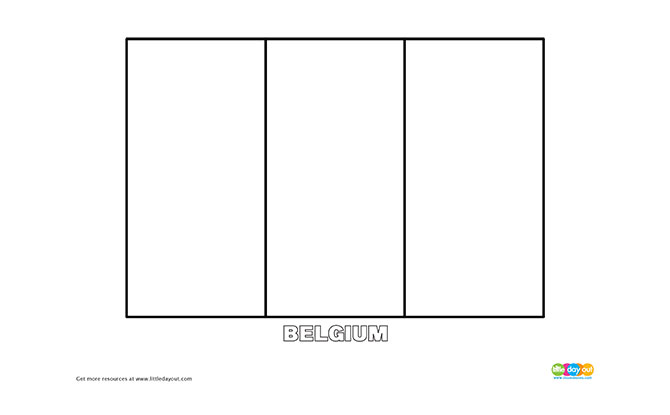 Download Free Belgium Flag Colouring Page