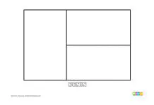 Free Benin Flag Colouring Page