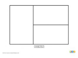 Free Benin Flag Colouring Page