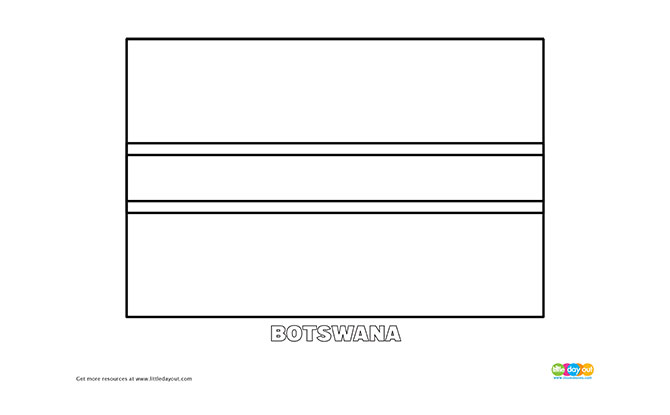 Free Botswana Colouring Page