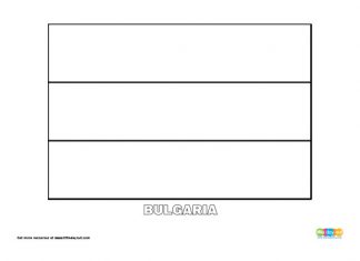 Free Bulgaria Flag Colouring Page Free Bulgaria Flag Colouring Page